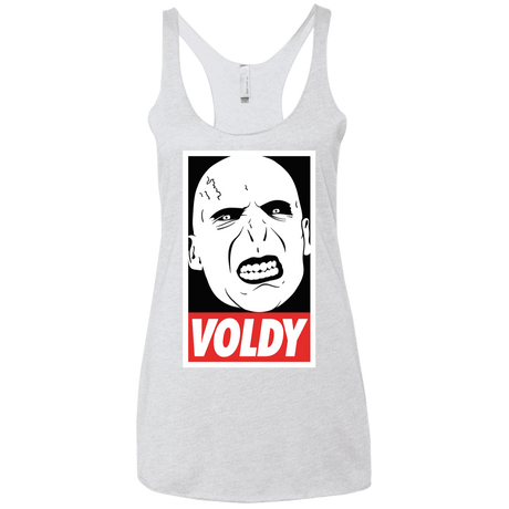 T-Shirts Heather White / X-Small Voldy Women's Triblend Racerback Tank