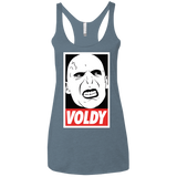 T-Shirts Indigo / X-Small Voldy Women's Triblend Racerback Tank