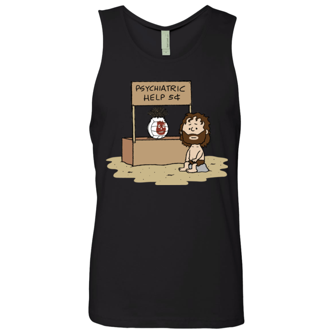 T-Shirts Black / Small Volleyball Help Men's Premium Tank Top