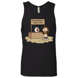 T-Shirts Black / Small Volleyball Help Men's Premium Tank Top