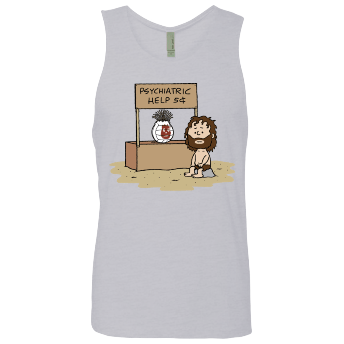 T-Shirts Heather Grey / Small Volleyball Help Men's Premium Tank Top