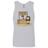 T-Shirts Heather Grey / Small Volleyball Help Men's Premium Tank Top