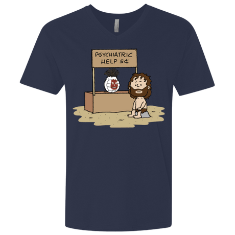 T-Shirts Midnight Navy / X-Small Volleyball Help Men's Premium V-Neck