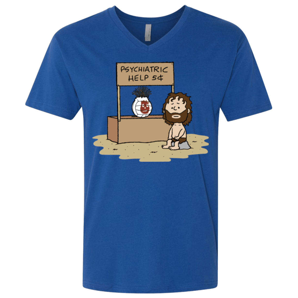 T-Shirts Royal / X-Small Volleyball Help Men's Premium V-Neck