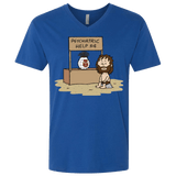 T-Shirts Royal / X-Small Volleyball Help Men's Premium V-Neck