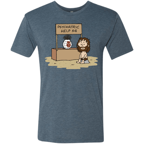 T-Shirts Indigo / Small Volleyball Help Men's Triblend T-Shirt