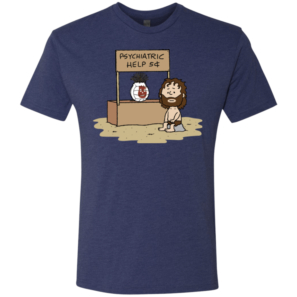 T-Shirts Vintage Navy / Small Volleyball Help Men's Triblend T-Shirt