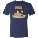 T-Shirts Vintage Navy / Small Volleyball Help Men's Triblend T-Shirt