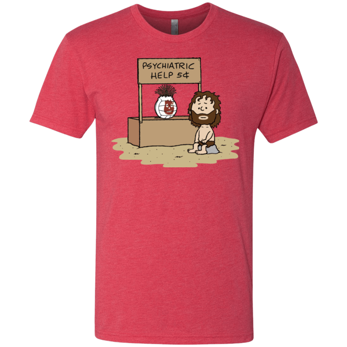 T-Shirts Vintage Red / Small Volleyball Help Men's Triblend T-Shirt