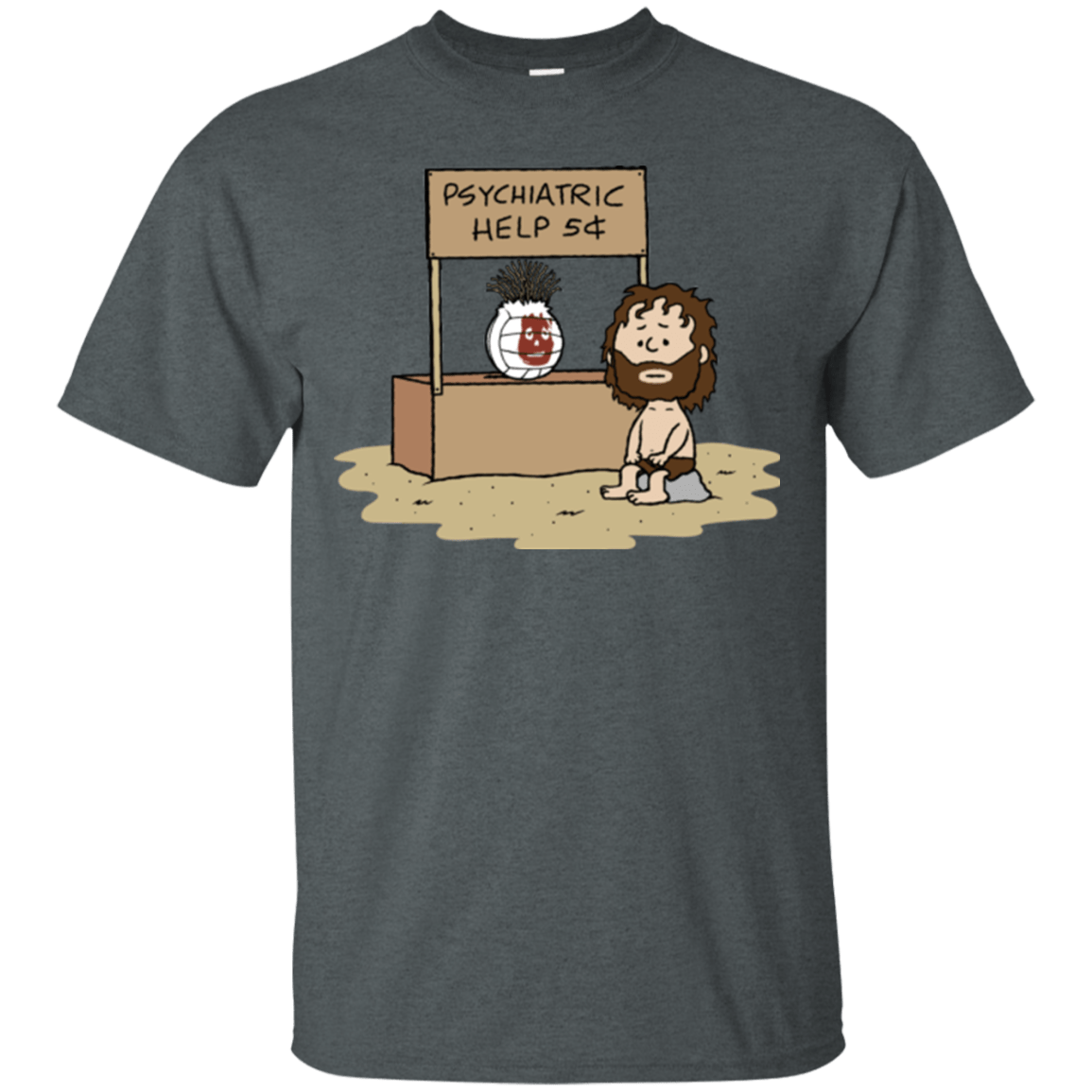 T-Shirts Dark Heather / Small Volleyball Help T-Shirt