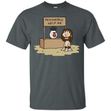 T-Shirts Dark Heather / Small Volleyball Help T-Shirt