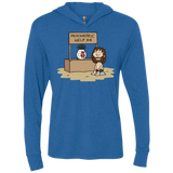 T-Shirts Vintage Royal / X-Small Volleyball Help Triblend Long Sleeve Hoodie Tee