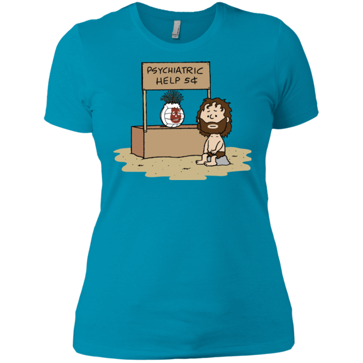 T-Shirts Turquoise / X-Small Volleyball Help Women's Premium T-Shirt