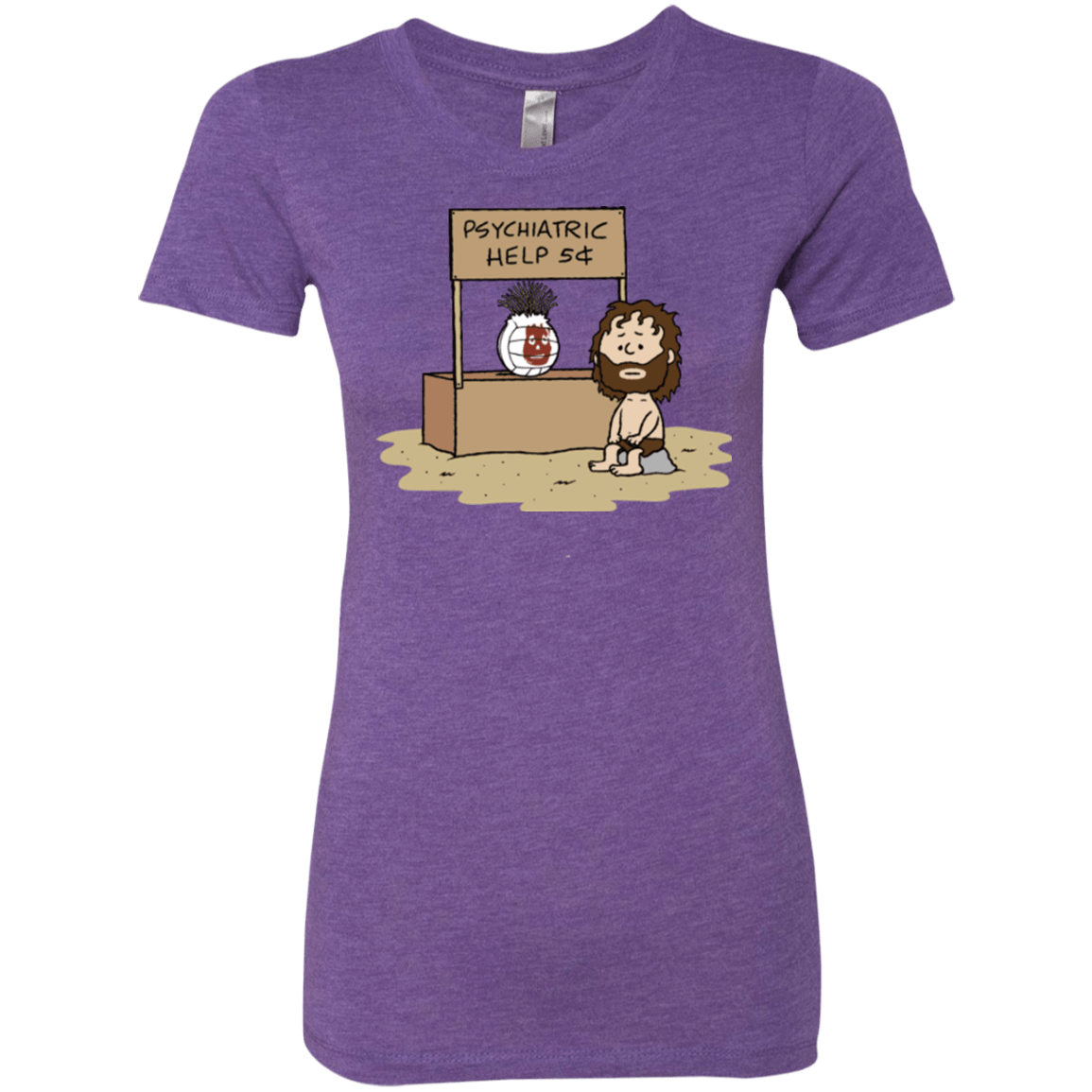 T-Shirts Purple Rush / Small Volleyball Help Women's Triblend T-Shirt