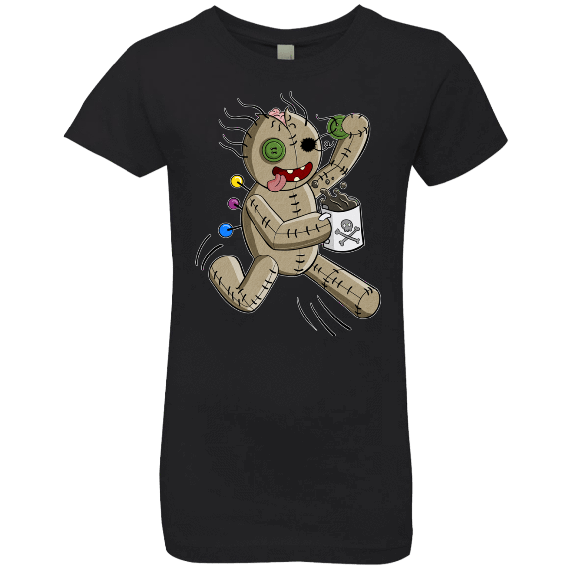 T-Shirts Black / YXS Voodoo Coffee Runner Girls Premium T-Shirt