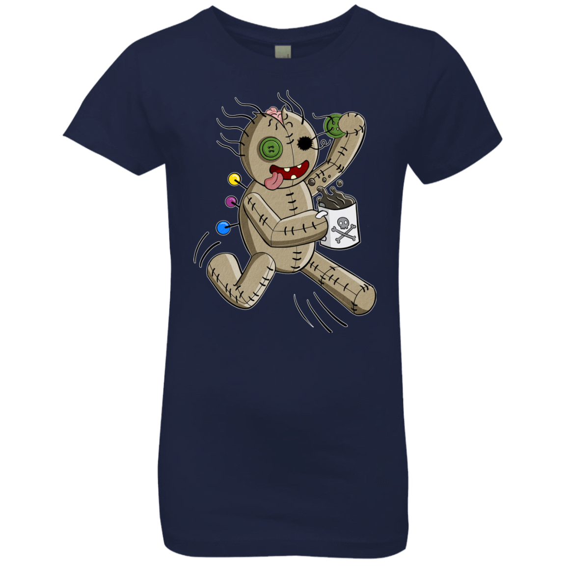 T-Shirts Midnight Navy / YXS Voodoo Coffee Runner Girls Premium T-Shirt