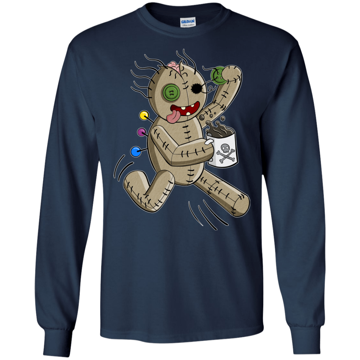 T-Shirts Navy / S Voodoo Coffee Runner Long Sleeve T-Shirt