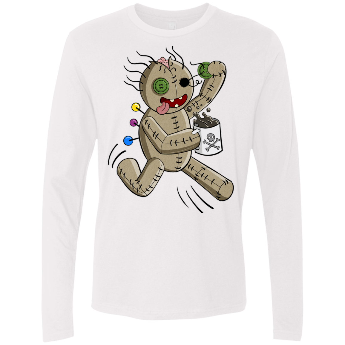 T-Shirts White / S Voodoo Coffee Runner Men's Premium Long Sleeve