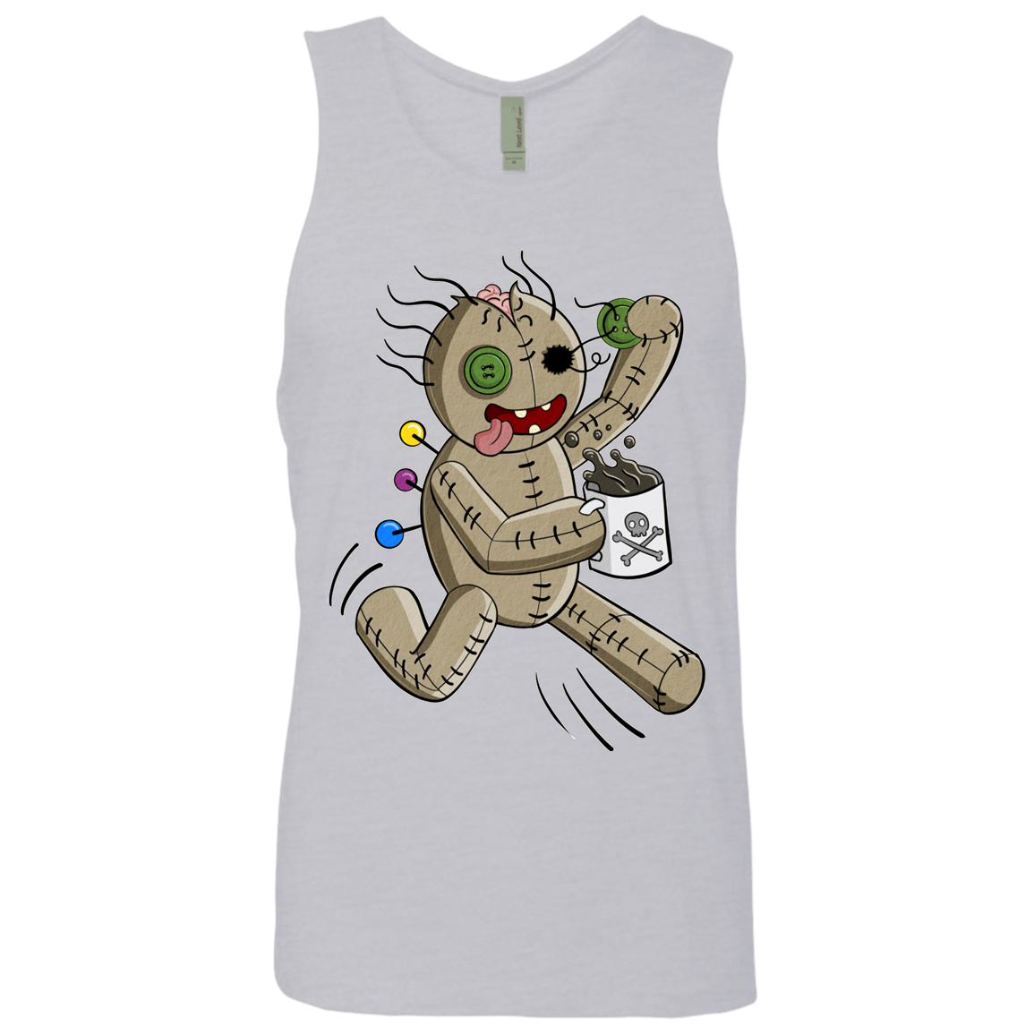 T-Shirts Heather Grey / S Voodoo Coffee Runner Men's Premium Tank Top