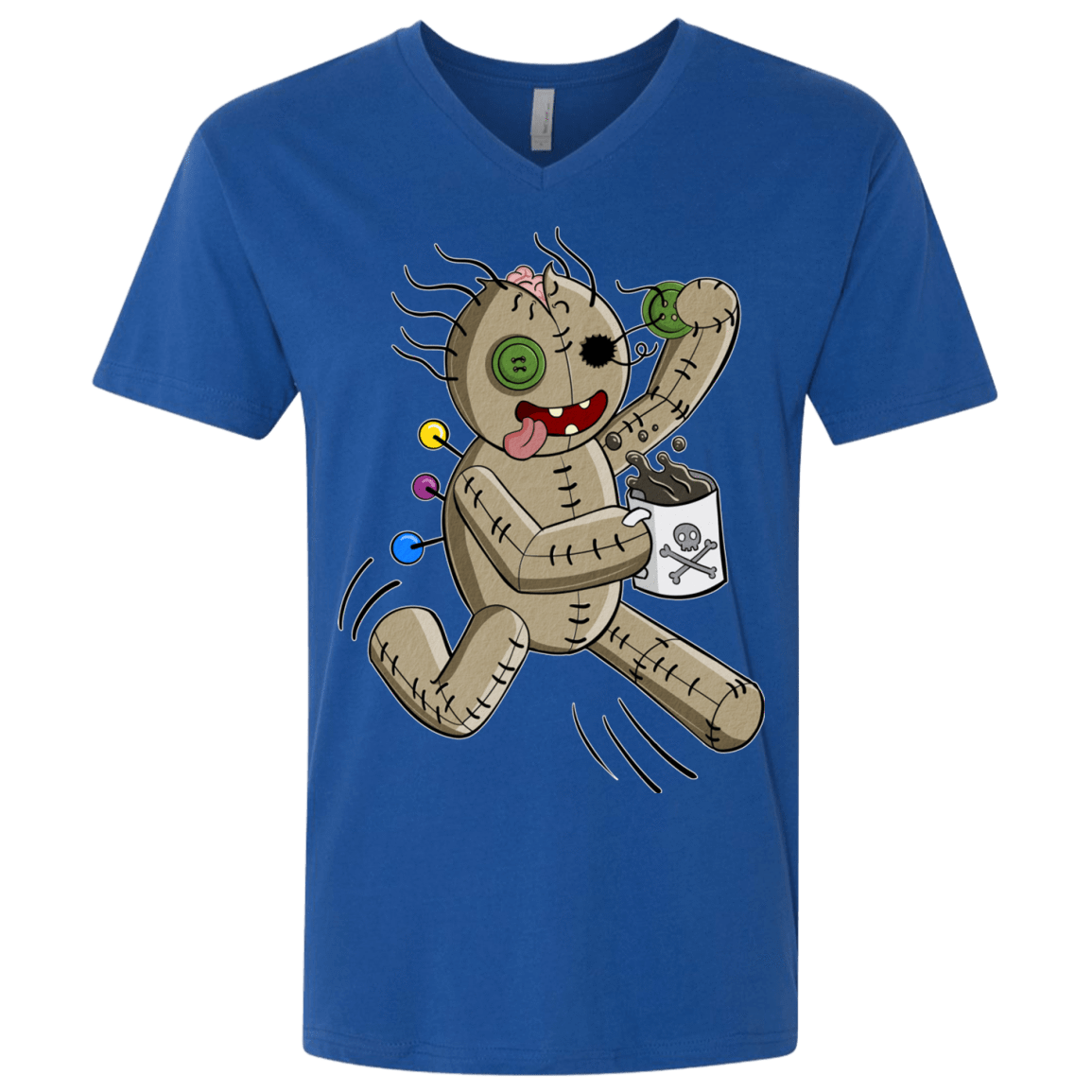 T-Shirts Royal / X-Small Voodoo Coffee Runner Men's Premium V-Neck