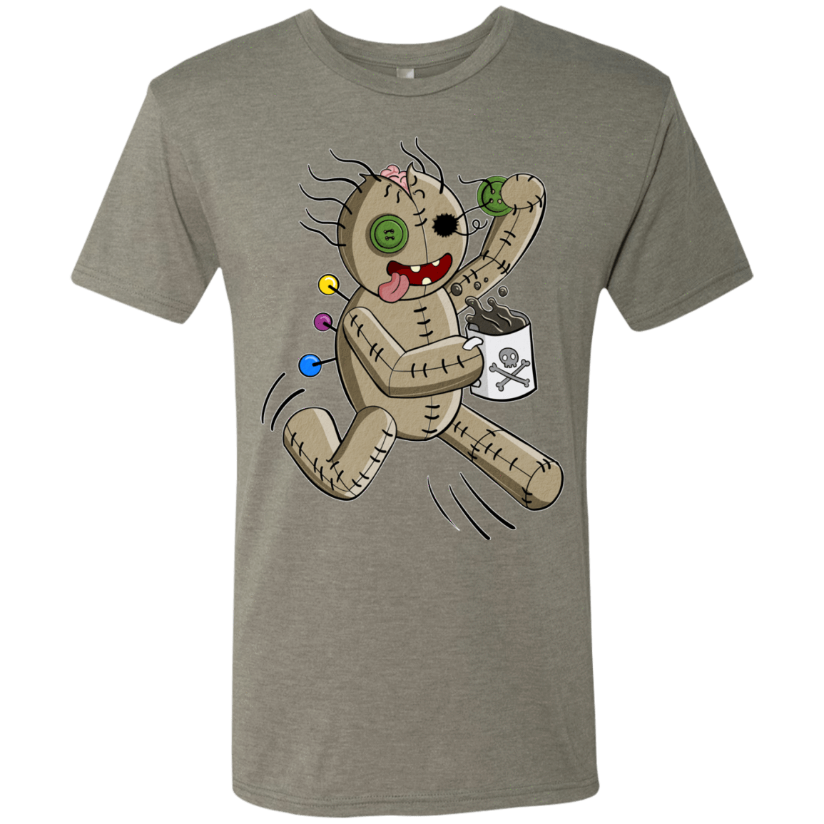 T-Shirts Venetian Grey / S Voodoo Coffee Runner Men's Triblend T-Shirt