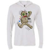 T-Shirts Heather White / X-Small Voodoo Coffee Runner Triblend Long Sleeve Hoodie Tee