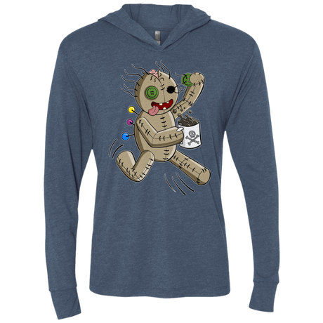 T-Shirts Indigo / X-Small Voodoo Coffee Runner Triblend Long Sleeve Hoodie Tee