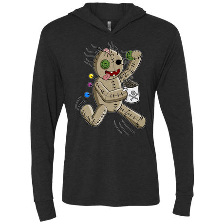 T-Shirts Vintage Black / X-Small Voodoo Coffee Runner Triblend Long Sleeve Hoodie Tee