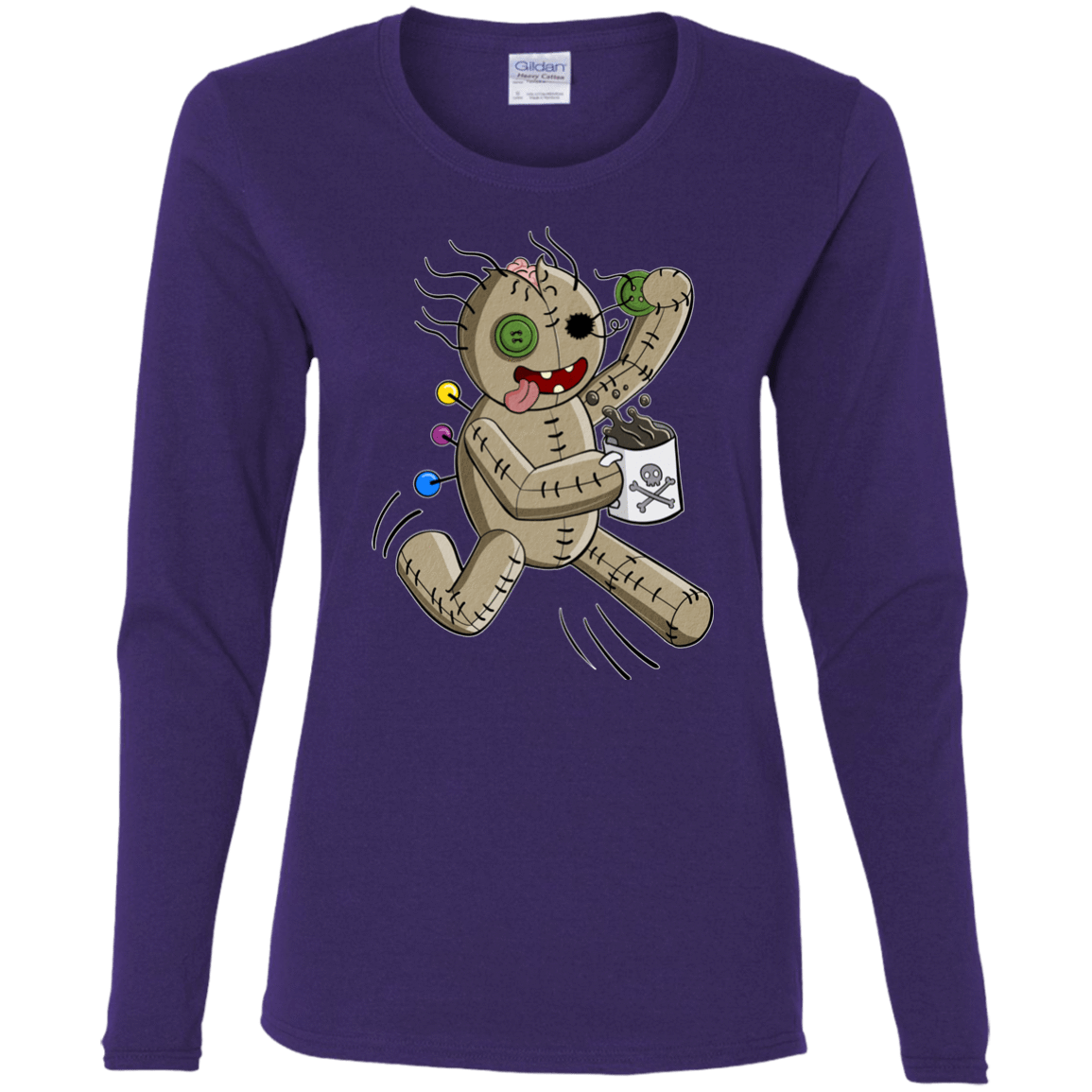 T-Shirts Purple / S Voodoo Coffee Runner Women's Long Sleeve T-Shirt