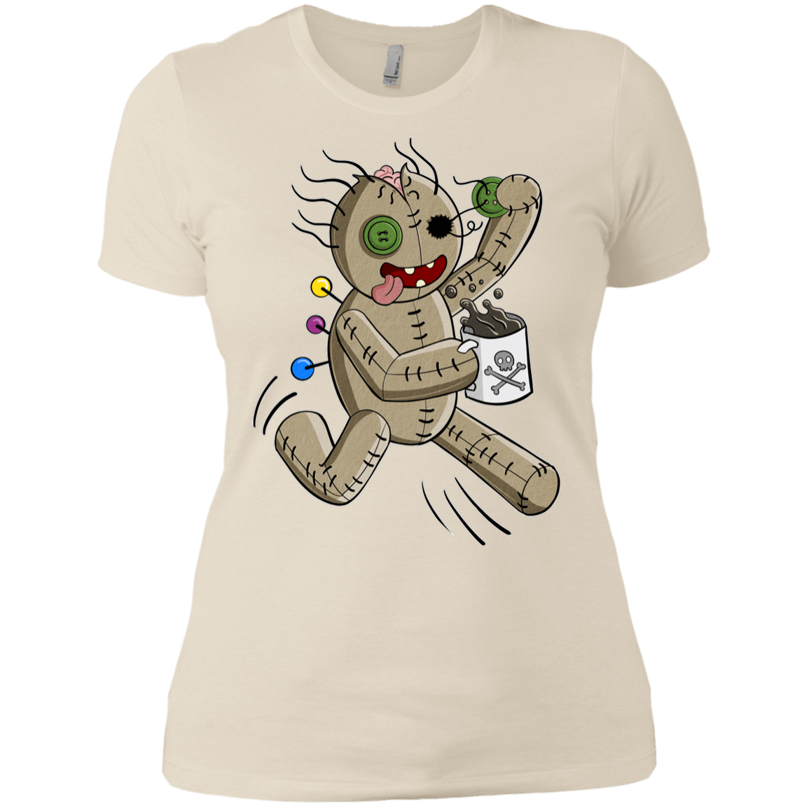 T-Shirts Ivory/ / X-Small Voodoo Coffee Runner Women's Premium T-Shirt
