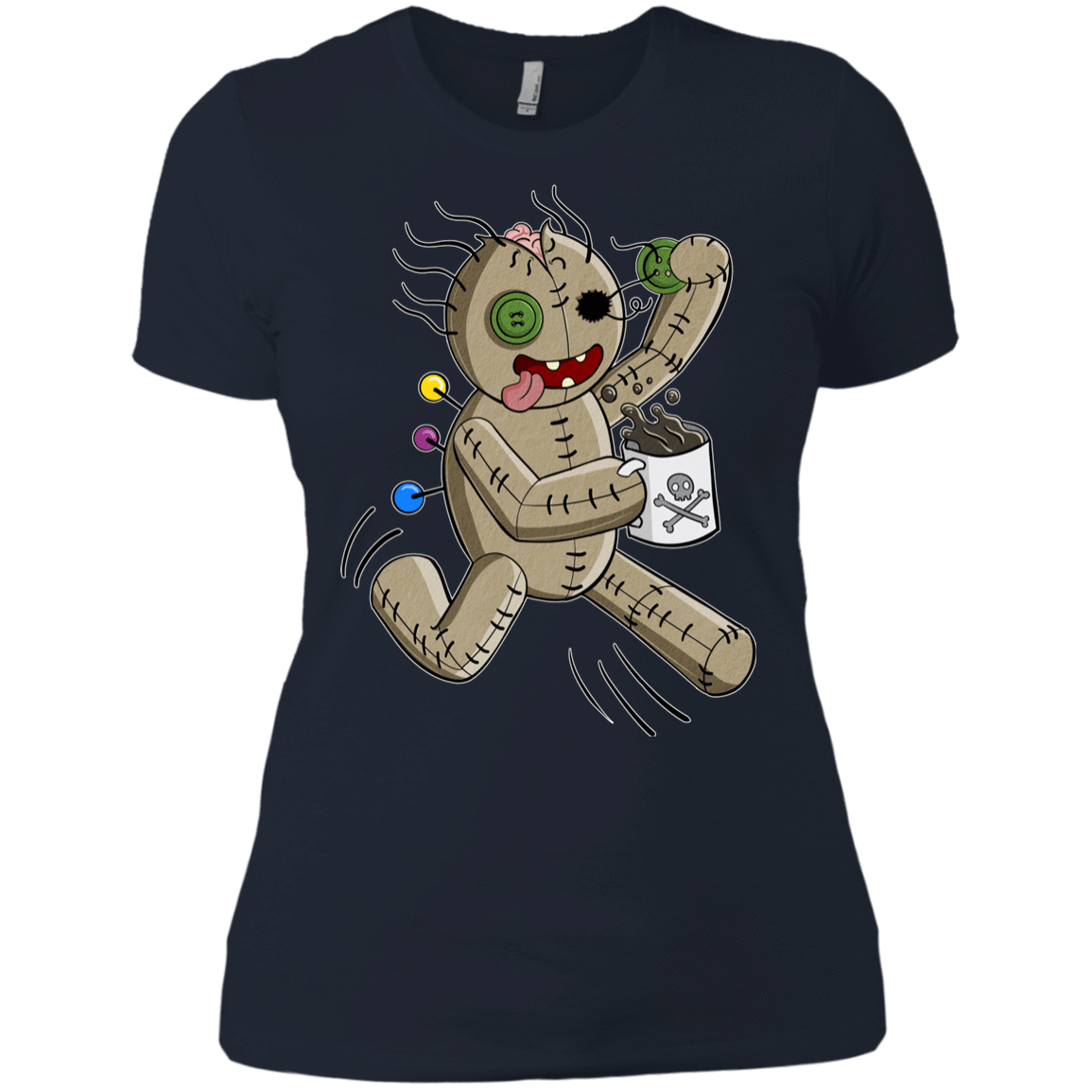 T-Shirts Midnight Navy / X-Small Voodoo Coffee Runner Women's Premium T-Shirt