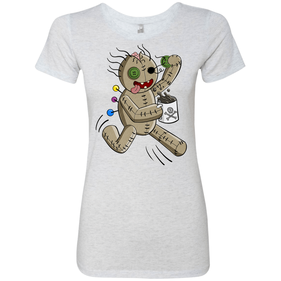 T-Shirts Heather White / S Voodoo Coffee Runner Women's Triblend T-Shirt