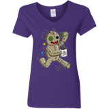 T-Shirts Purple / S Voodoo Coffee Runner Women's V-Neck T-Shirt