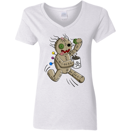 T-Shirts White / S Voodoo Coffee Runner Women's V-Neck T-Shirt