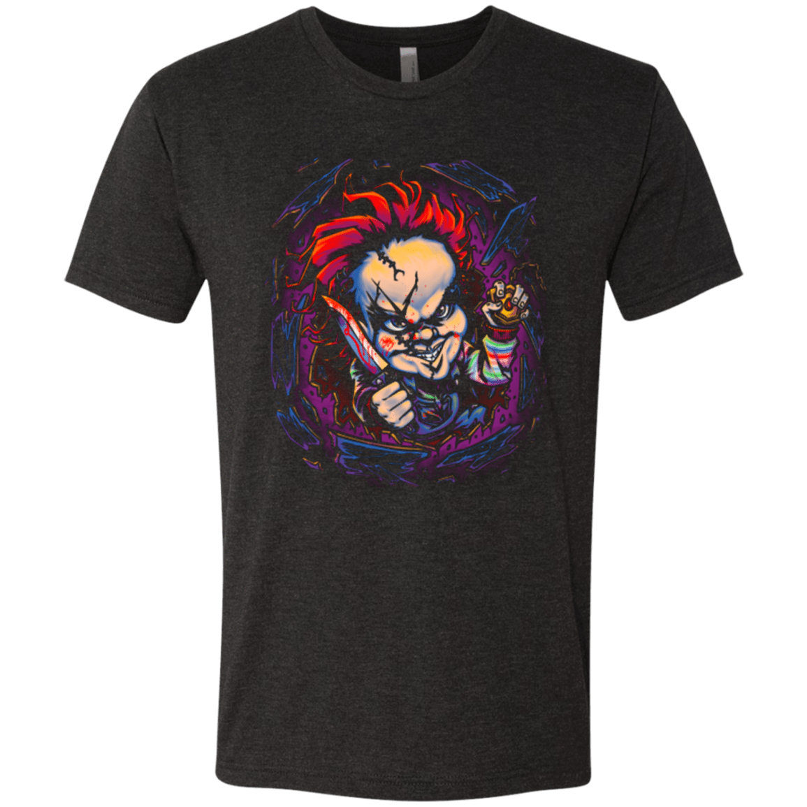 T-Shirts Vintage Black / Small Voodoo Doll of Death Men's Triblend T-Shirt