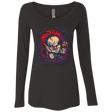 T-Shirts Vintage Black / Small Voodoo Doll of Death Women's Triblend Long Sleeve Shirt
