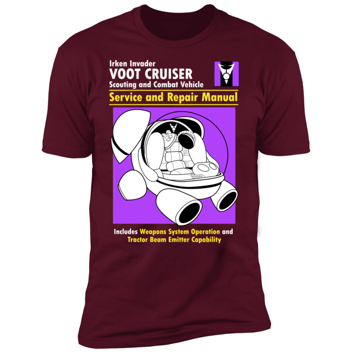 T-Shirts Maroon / S Voot Cruiser Manual Men's Premium T-Shirt