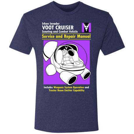 T-Shirts Vintage Navy / S Voot Cruiser Manual Men's Triblend T-Shirt