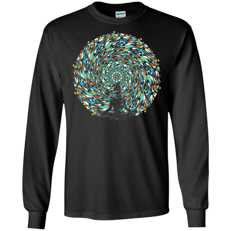 T-Shirts Black / S Vortex Bending Men's Long Sleeve T-Shirt