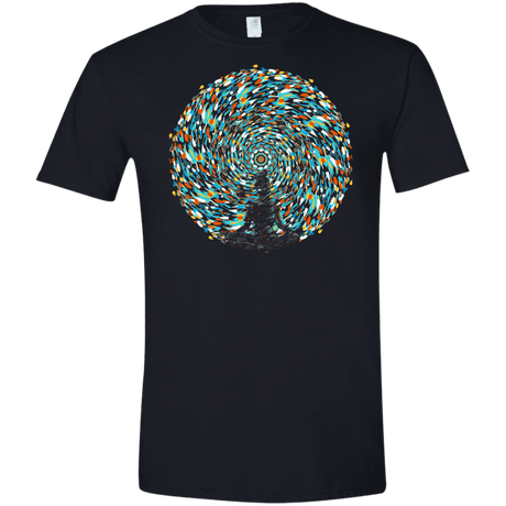 T-Shirts Black / X-Small Vortex Bending Men's Semi-Fitted Softstyle