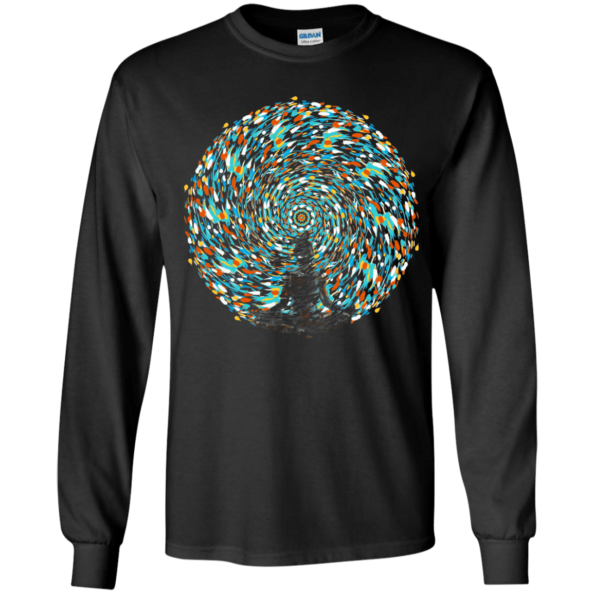 T-Shirts Black / YS Vortex Bending Youth Long Sleeve T-Shirt