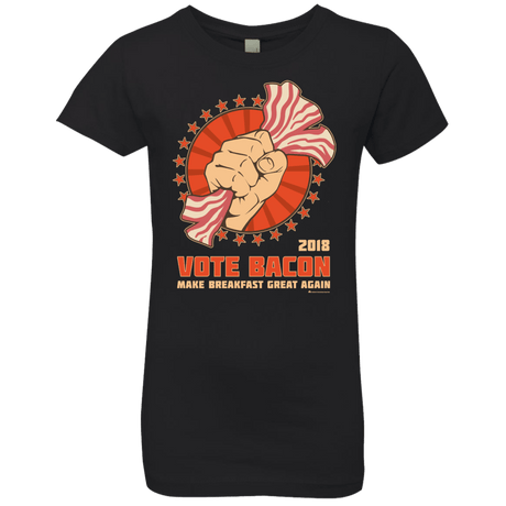 T-Shirts Black / YXS Vote Bacon In 2018 Girls Premium T-Shirt