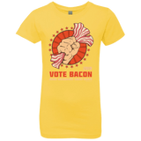 T-Shirts Vibrant Yellow / YXS Vote Bacon In 2018 Girls Premium T-Shirt