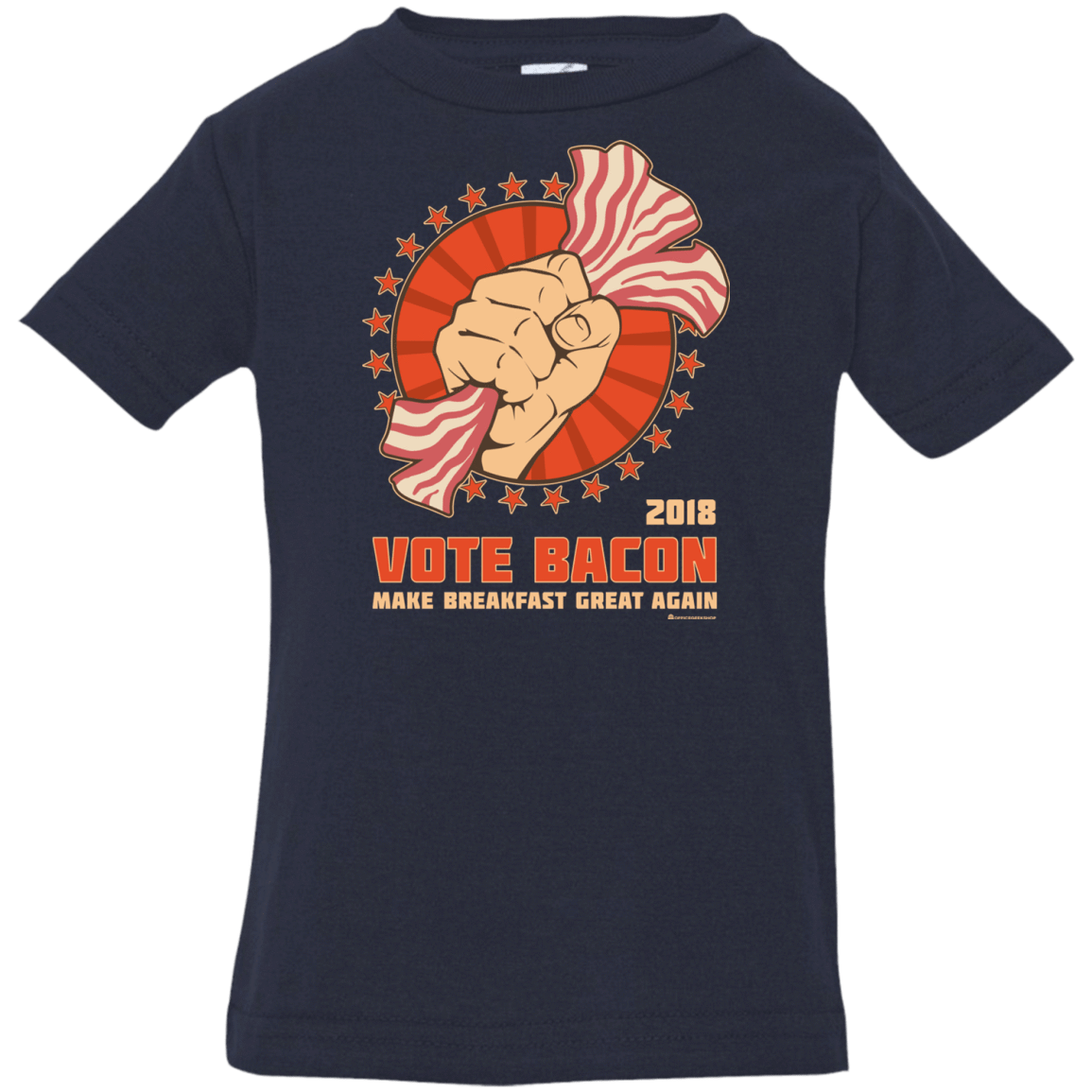 T-Shirts Navy / 6 Months Vote Bacon In 2018 Infant PremiumT-Shirt