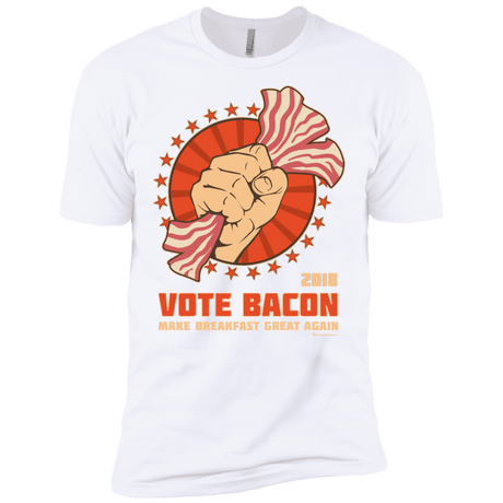 T-Shirts White / X-Small Vote Bacon In 2018 Men's Premium T-Shirt