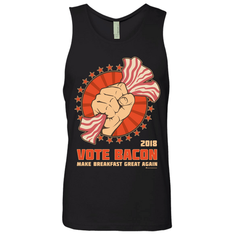 T-Shirts Black / Small Vote Bacon In 2018 Men's Premium Tank Top