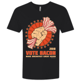 T-Shirts Black / X-Small Vote Bacon In 2018 Men's Premium V-Neck