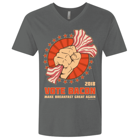 T-Shirts Heavy Metal / X-Small Vote Bacon In 2018 Men's Premium V-Neck