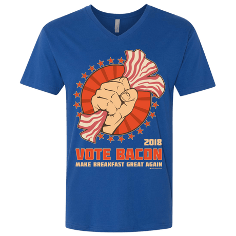 T-Shirts Royal / X-Small Vote Bacon In 2018 Men's Premium V-Neck