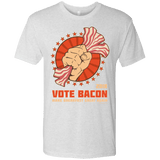 T-Shirts Heather White / Small Vote Bacon In 2018 Men's Triblend T-Shirt